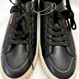 2d Levi's black Anakin sneaker w/black laces/gray outsole NWOT Mens Size 10-1/2